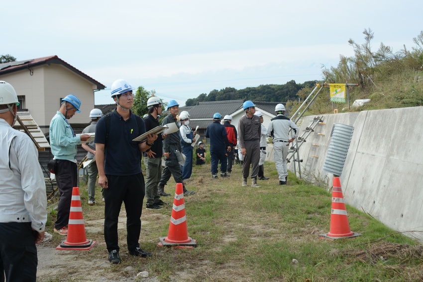 山地防災ヘルパー／日置市で現地研修／知識の向上図る