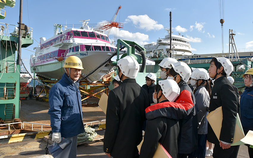 鹿児島ドック鉄工で見学会