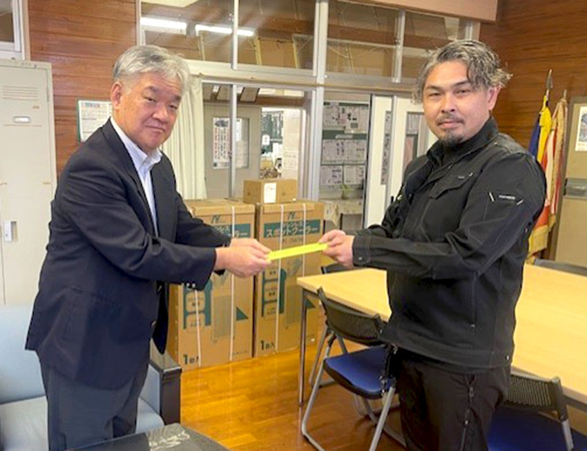 スポットクーラー寄贈