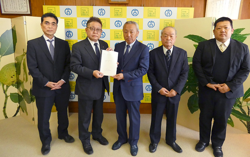 産資循環協出水支部、３市町に陳情