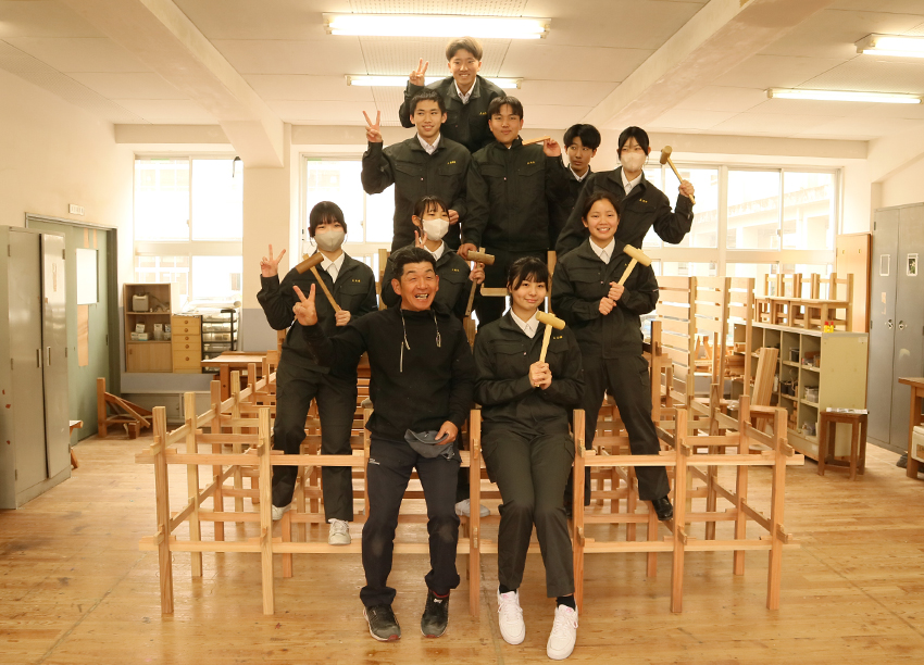 加治木工高で出前授業