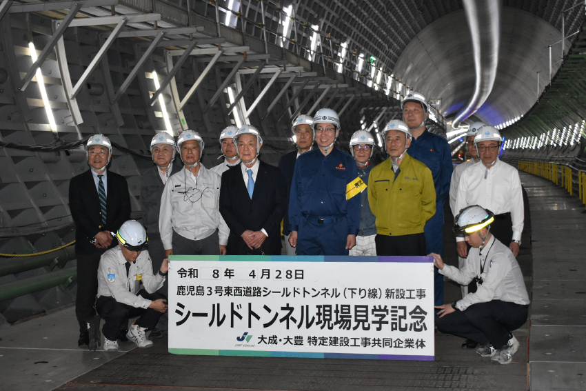 シールドトンネルの現場