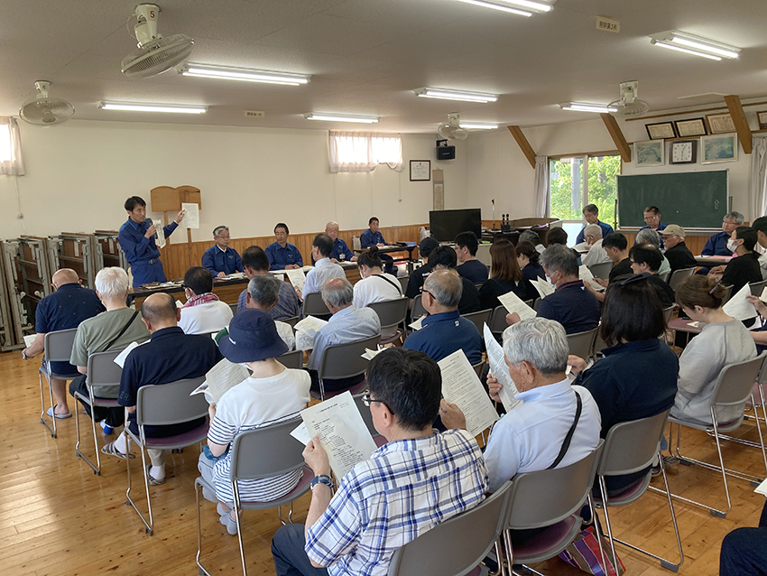 薩摩川内市　局地的浸水被害で説明会