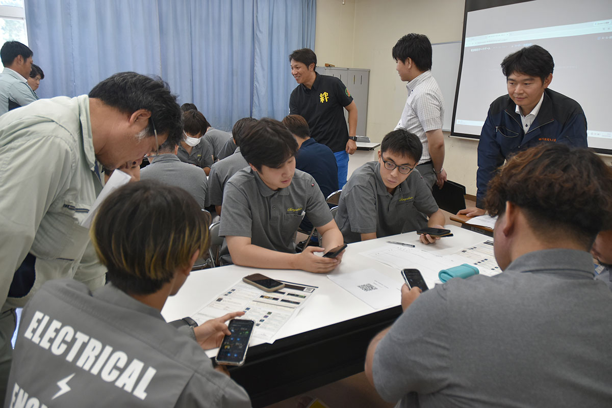 工学院生と交流