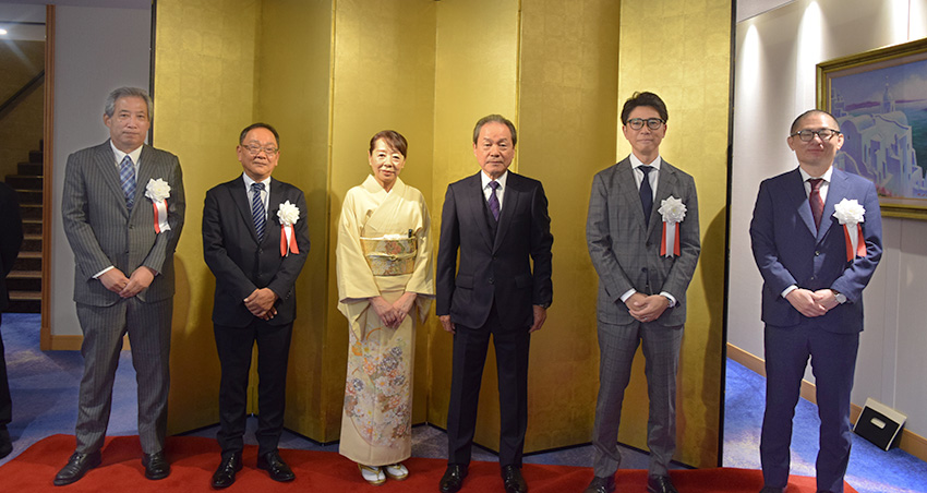 坪内己喜男氏黄綬褒章祝賀会