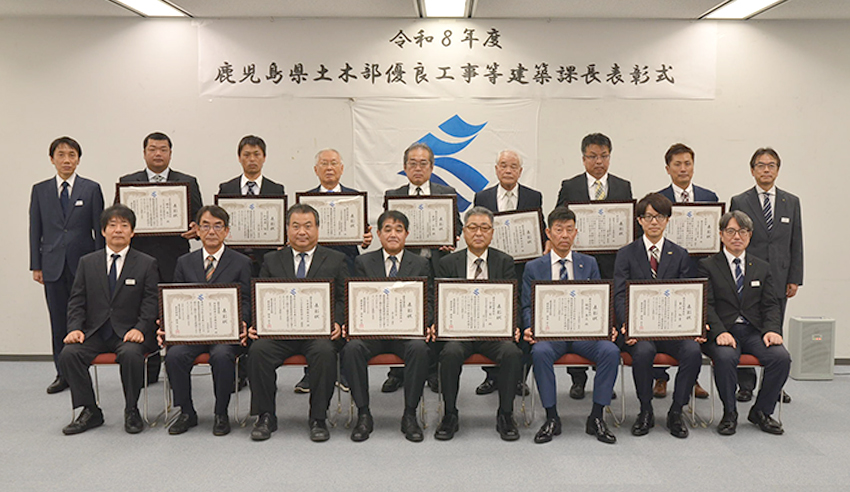 県土木部優良工事等表彰　建築課長