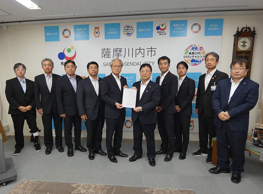 川内建築四団体連絡協　薩摩川内市に要望