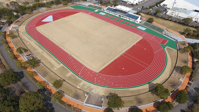 出水市総合運動公園陸上競技場リニューアル