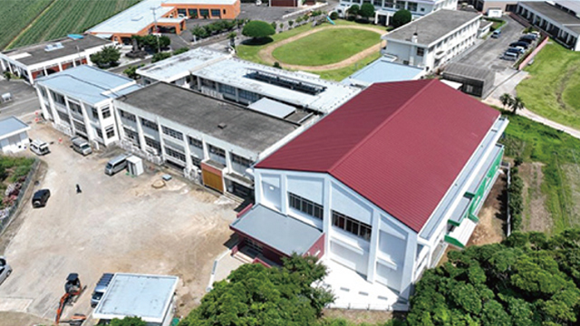 県立中種子特別支援学校屋内運動場が完成