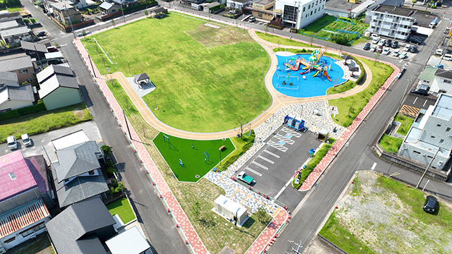 朝日公園（みなくるパーク）が完成　２０２５年７月１９日ＯＰＥＮ