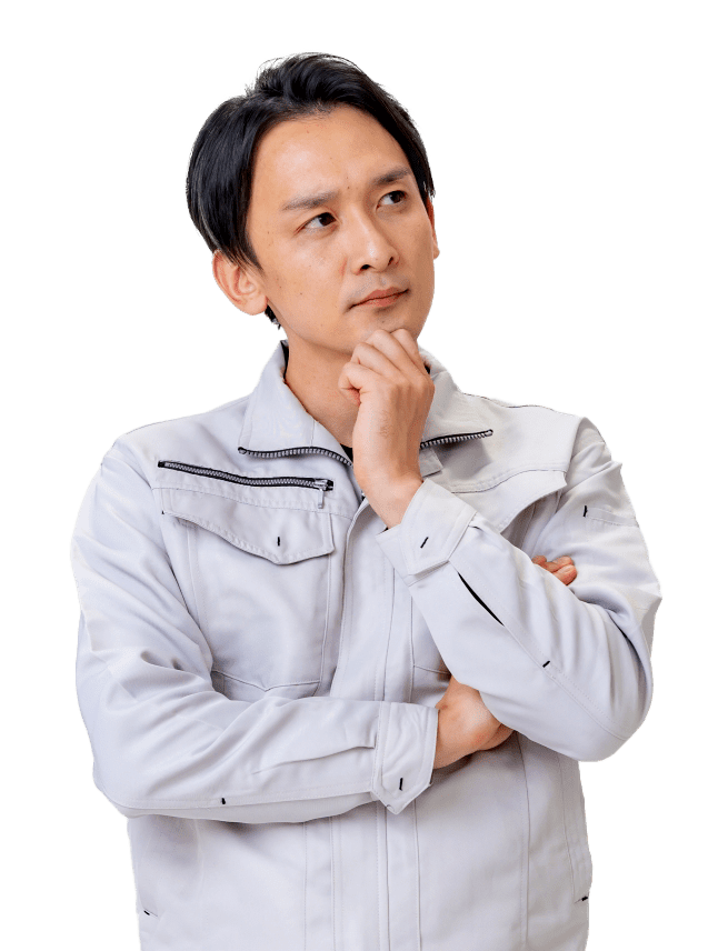 建設業の悩みを表すイメージ